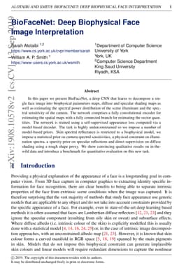 BioFaceNet: Deep Biophysical Face Image Interpretation