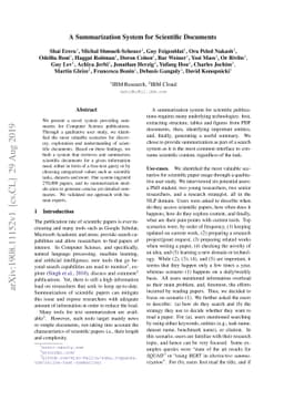 A Summarization System for Scientific Documents