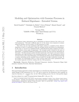Modeling and Optimization with Gaussian Processes in Reduced Eigenbases
  -- Extended Version