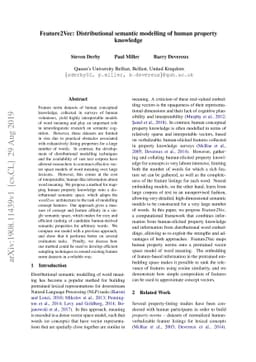 Feature2Vec: Distributional semantic modelling of human property
  knowledge