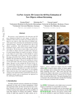 CorNet: Generic 3D Corners for 6D Pose Estimation of New Objects without
  Retraining