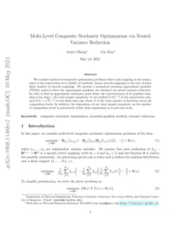 Multi-Level Composite Stochastic Optimization via Nested Variance
  Reduction