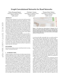 Graph Convolutional Networks for Road Networks