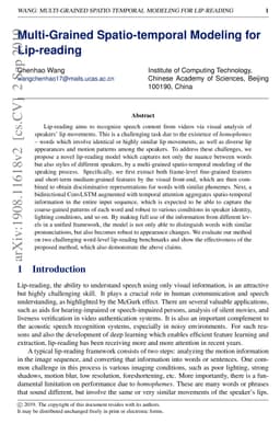 Multi-Grained Spatio-temporal Modeling for Lip-reading