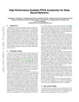High Performance Scalable FPGA Accelerator for Deep Neural Networks