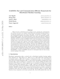 GADMM: Fast and Communication Efficient Framework for Distributed
  Machine Learning