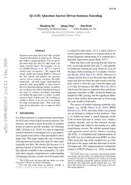 QuASE: Question-Answer Driven Sentence Encoding