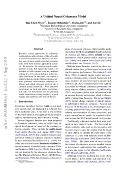 A Unified Neural Coherence Model