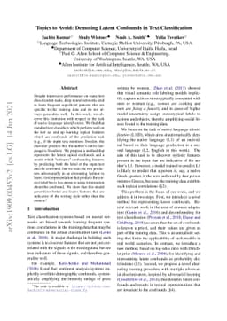 Topics to Avoid: Demoting Latent Confounds in Text Classification