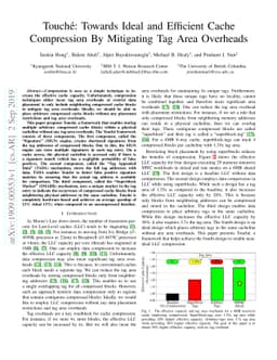 Touché: Towards Ideal and Efficient Cache Compression By Mitigating
  Tag Area Overheads