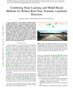 Combining Deep Learning and Model-Based Methods for Robust Real-Time
  Semantic Landmark Detection