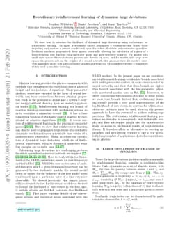 Evolutionary reinforcement learning of dynamical large deviations