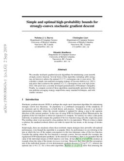 Simple and optimal high-probability bounds for strongly-convex
  stochastic gradient descent