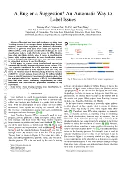 A Bug or a Suggestion? An Automatic Way to Label Issues