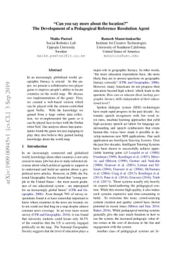 "Can you say more about the location?" The Development of a Pedagogical
  Reference Resolution Agent