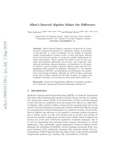 Allen's Interval Algebra Makes the Difference