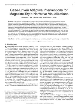 Gaze-Driven Adaptive Interventions for Magazine-Style Narrative
  Visualizations