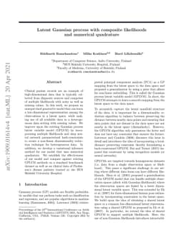 Latent Gaussian process with composite likelihoods and numerical
  quadrature