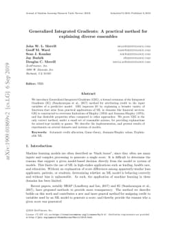 Generalized Integrated Gradients: A practical method for explaining
  diverse ensembles