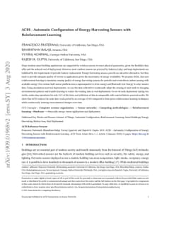 ACES -- Automatic Configuration of Energy Harvesting Sensors with
  Reinforcement Learning