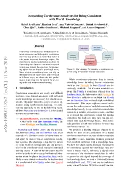 Rewarding Coreference Resolvers for Being Consistent with World
  Knowledge