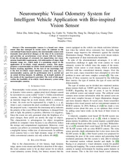 Neuromorphic Visual Odometry System for Intelligent Vehicle Application
  with Bio-inspired Vision Sensor