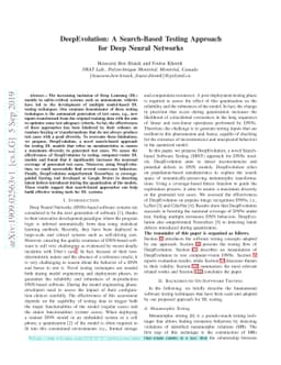 DeepEvolution: A Search-Based Testing Approach for Deep Neural Networks