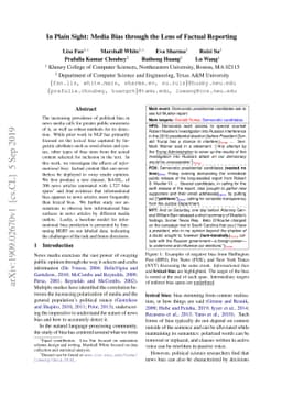 In Plain Sight: Media Bias Through the Lens of Factual Reporting