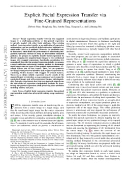 Explicit Facial Expression Transfer via Fine-Grained Representations