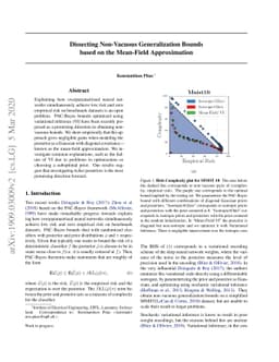 Dissecting Non-Vacuous Generalization Bounds based on the Mean-Field
  Approximation