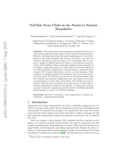 NuClick: From Clicks in the Nuclei to Nuclear Boundaries