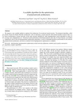 A scalable constructive algorithm for the optimization of neural network
  architectures