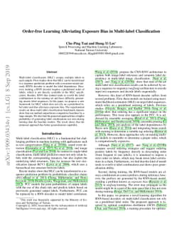 Order-free Learning Alleviating Exposure Bias in Multi-label
  Classification
