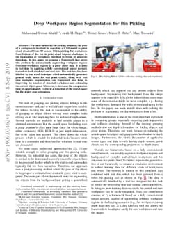 Deep Workpiece Region Segmentation for Bin Picking
