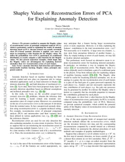 Shapley Values of Reconstruction Errors of PCA for Explaining Anomaly
  Detection