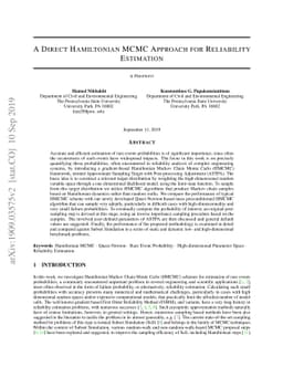 A direct Hamiltonian MCMC approach for reliability estimation