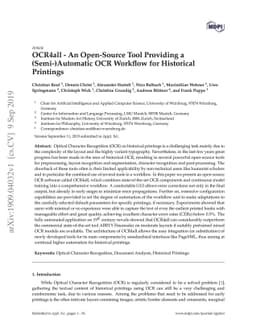 OCR4all -- An Open-Source Tool Providing a (Semi-)Automatic OCR Workflow
  for Historical Printings
