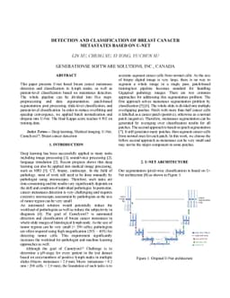 Detection and Classification of Breast Cancer Metastates Based on U-Net