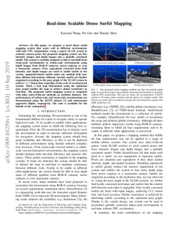 Real-time Scalable Dense Surfel Mapping