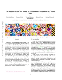 The Mapillary Traffic Sign Dataset for Detection and Classification on a
  Global Scale