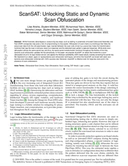 ScanSAT: Unlocking Static and Dynamic Scan Obfuscation