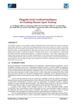 Pluggable Social Artificial Intelligence for Enabling Human-Agent
  Teaming