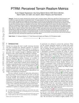 PTRM: Perceived Terrain Realism Metrics