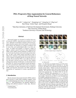 PDA: Progressive Data Augmentation for General Robustness of Deep Neural
  Networks