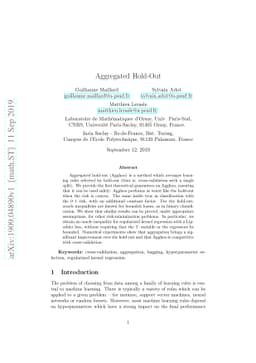 Aggregated Hold-Out