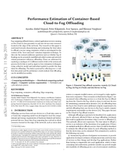 Performance Estimation of Container-Based Cloud-to-Fog Offloading