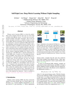 SoftTriple Loss: Deep Metric Learning Without Triplet Sampling
