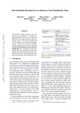 Out-of-Domain Detection for Low-Resource Text Classification Tasks