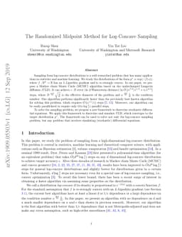 The Randomized Midpoint Method for Log-Concave Sampling