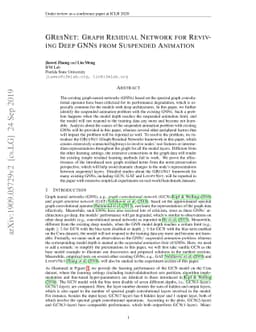 GResNet: Graph Residual Network for Reviving Deep GNNs from Suspended
  Animation